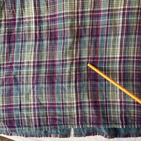 Converse One Star Women Dress 2 Plus Size Purple Plaid Shirt Dress Casual Button - Picture 11 of 11